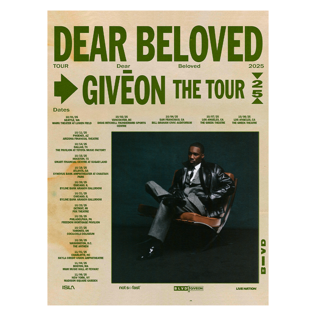 Beloved Tour Poster – GIVEON